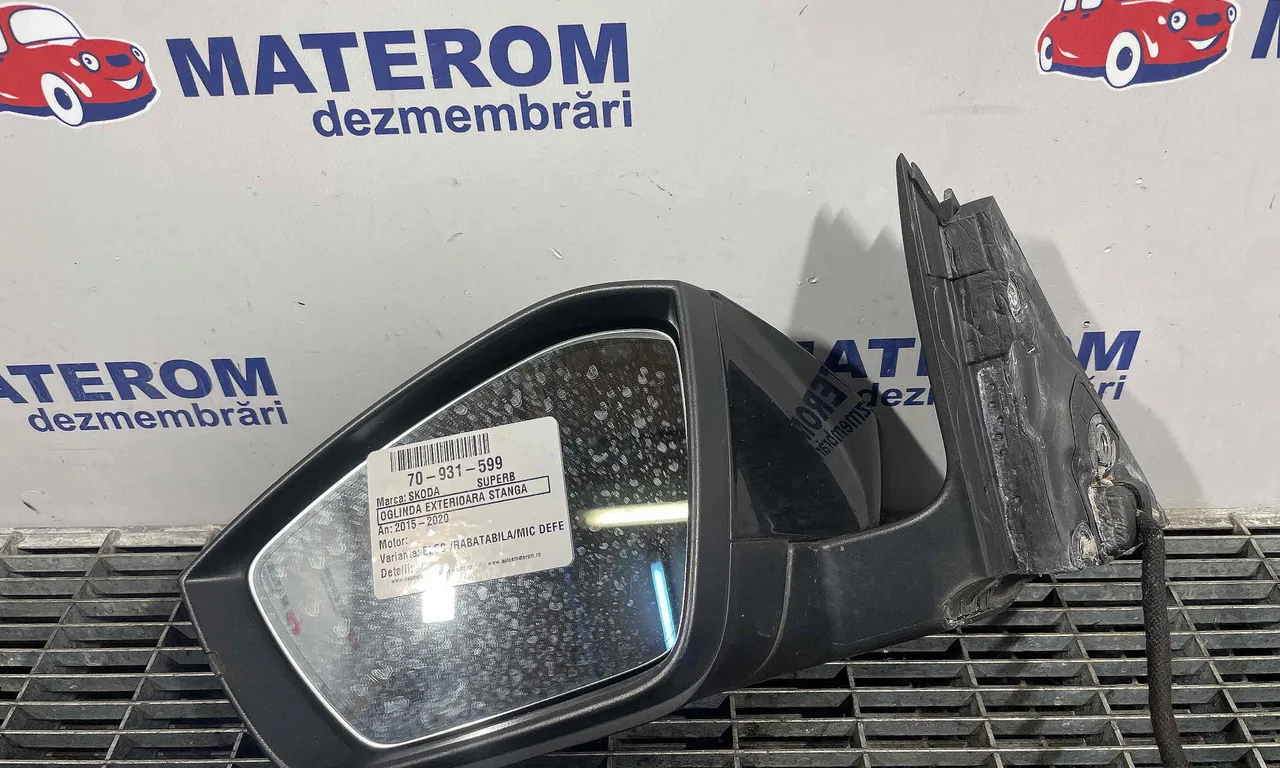OGLINDA EXTERIOARA STANGA SKODA SUPERB III 2015-2024