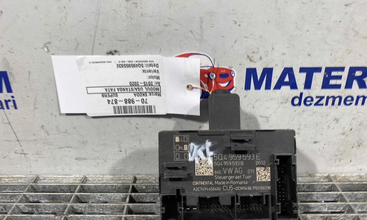 MODUL USA/STANGA FATA SKODA SUPERB III 2015-2024