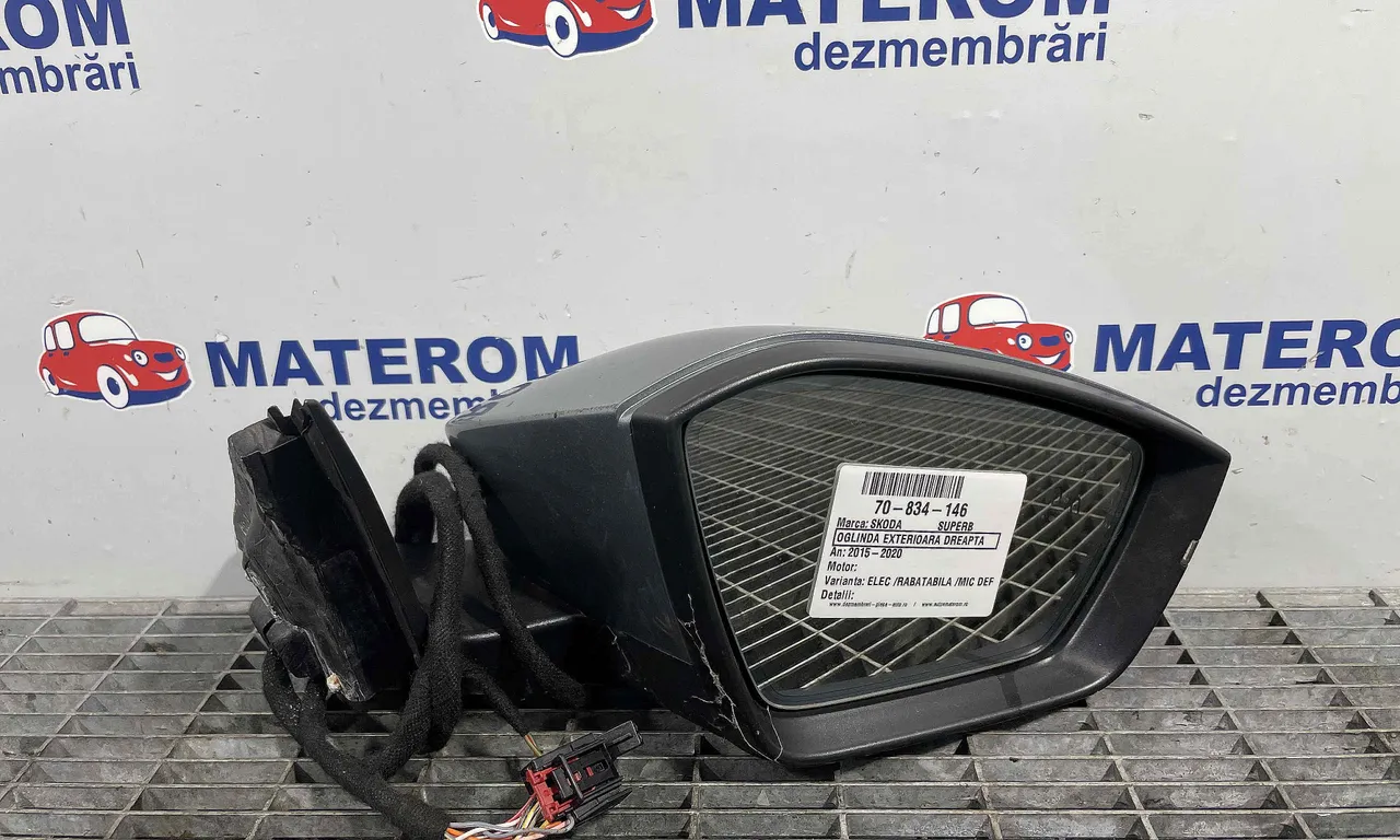 OGLINDA EXTERIOARA DREAPTA SKODA SUPERB III 2015-2024