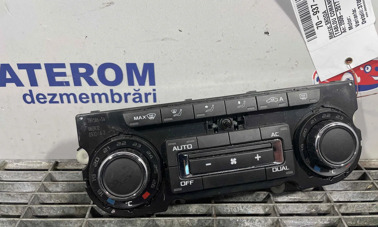 TABLOU COMANDA INCALZIRE SKODA YETI 2009-2017