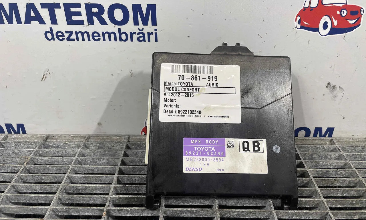 MODUL CONFORT TOYOTA AURIS 2012-2019