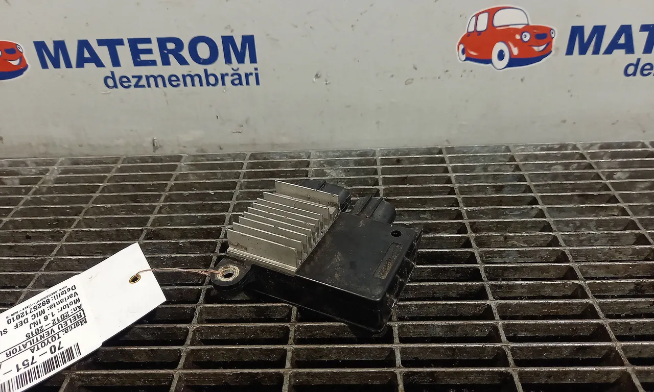 RELEU VENTILATOR TOYOTA AURIS 2012-2019