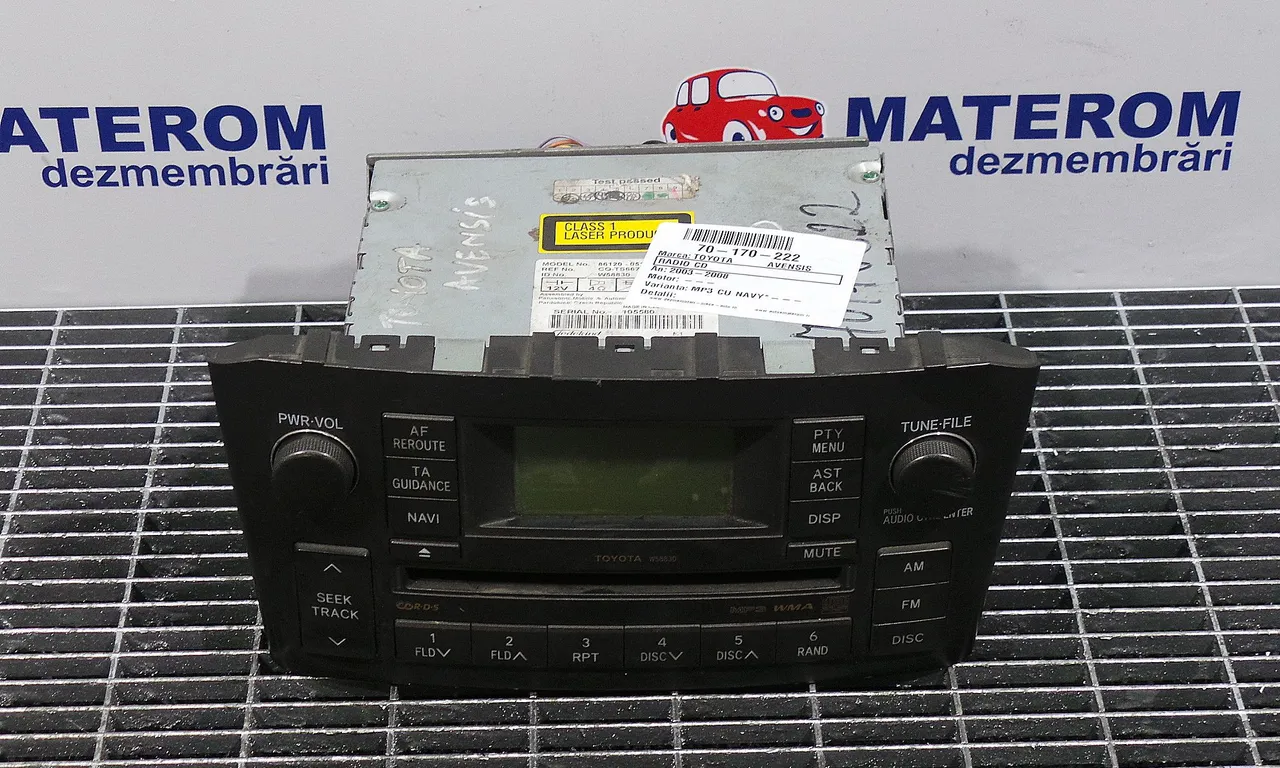 RADIO CD TOYOTA AVENSIS 2003-2008