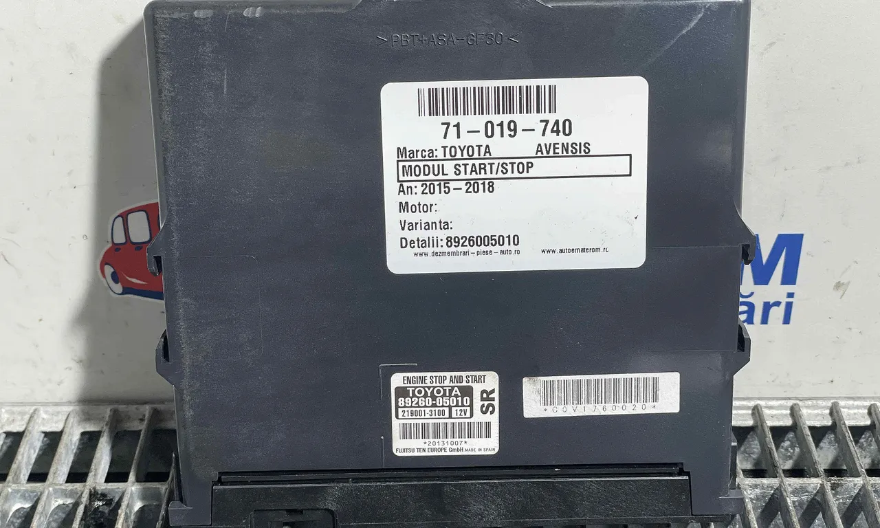 MODUL START/STOP TOYOTA AVENSIS 2008-2018