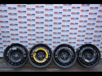 Set jante de tabla R16 VOLKSWAGEN GOLF IV 1997-2008 oe 1J0601027T, vedere frontata