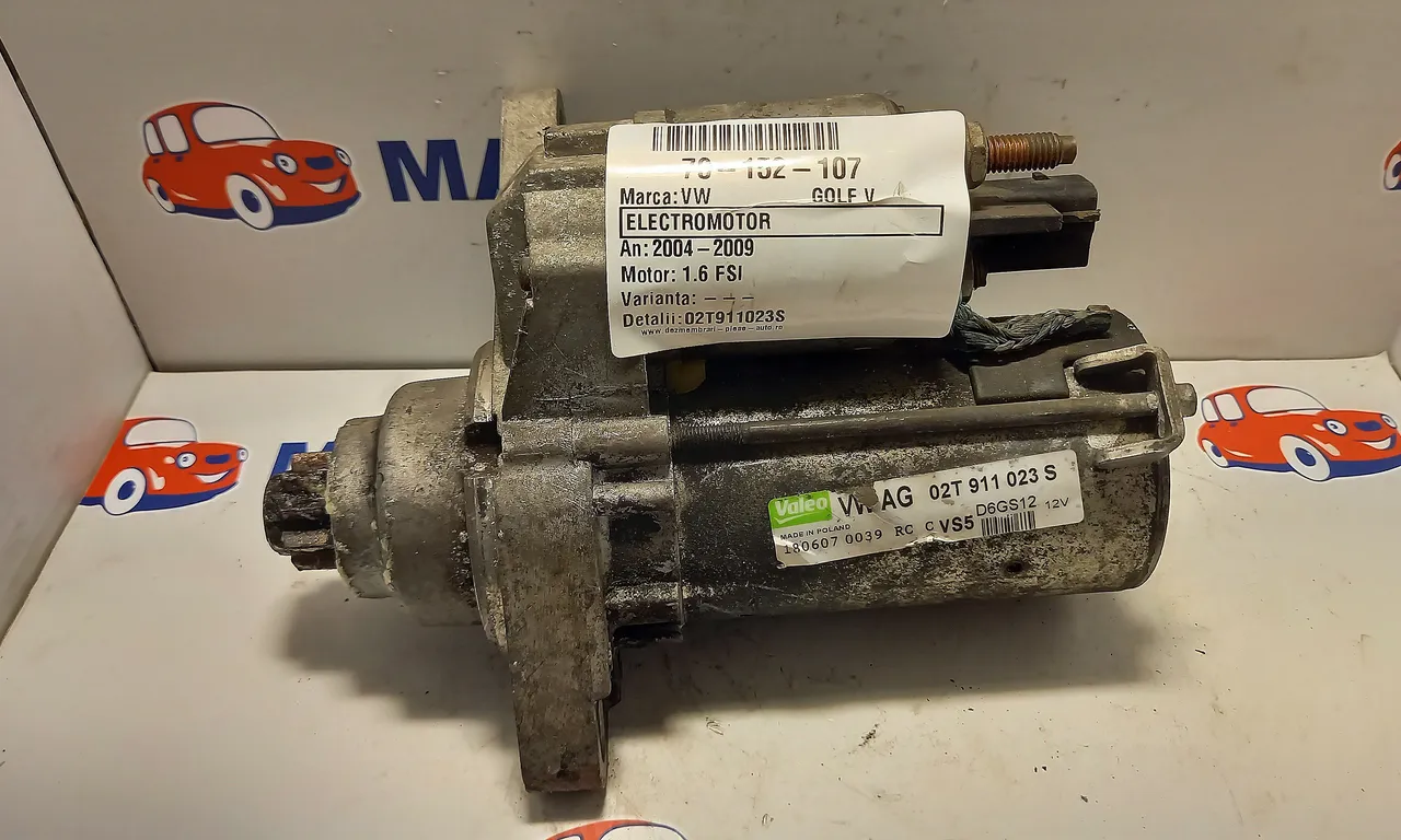 ELECTROMOTOR VOLKSWAGEN GOLF V 2003-2010