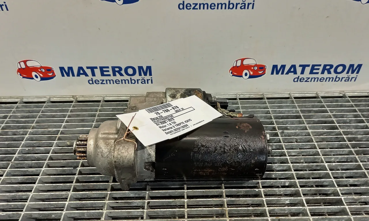 ELECTROMOTOR VOLKSWAGEN GOLF VI 2008-2014