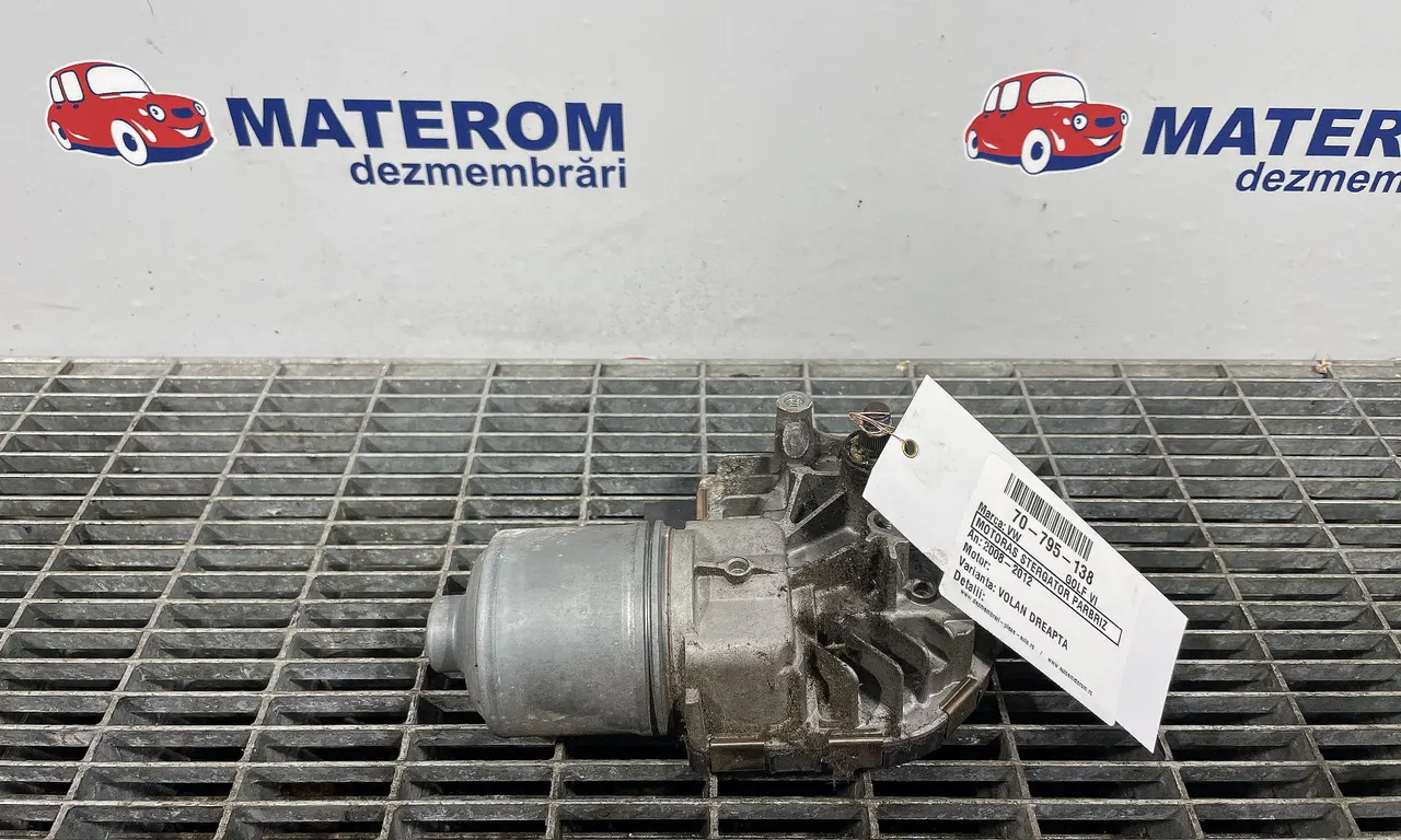 MOTORAS STERGATOR PARBRIZ VOLKSWAGEN GOLF VI 2008-2014