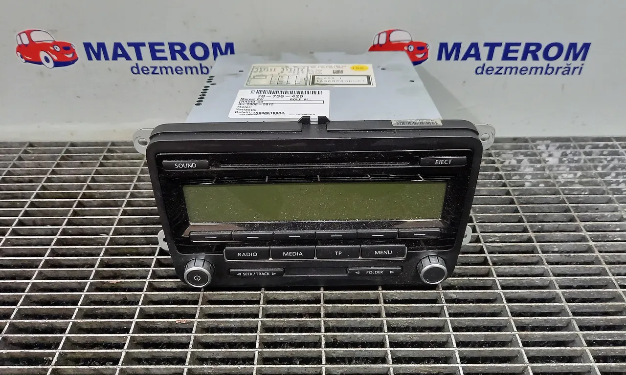 RADIO CD VOLKSWAGEN GOLF VI 2008-2014