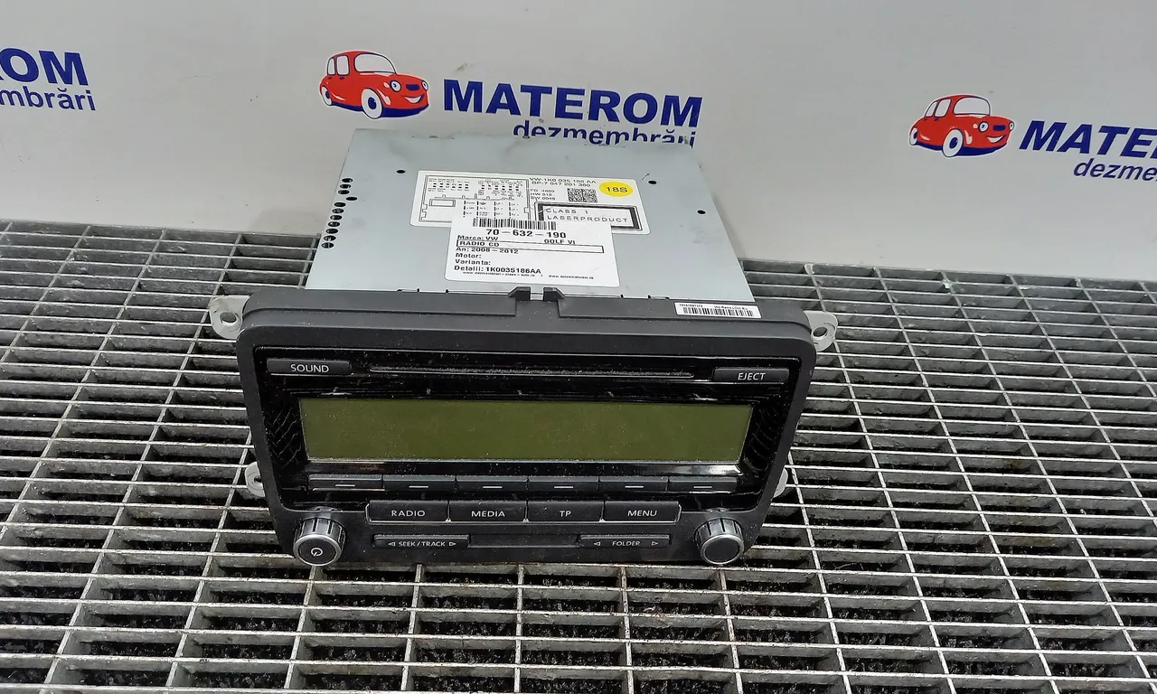 RADIO CD VOLKSWAGEN GOLF VI 2008-2014