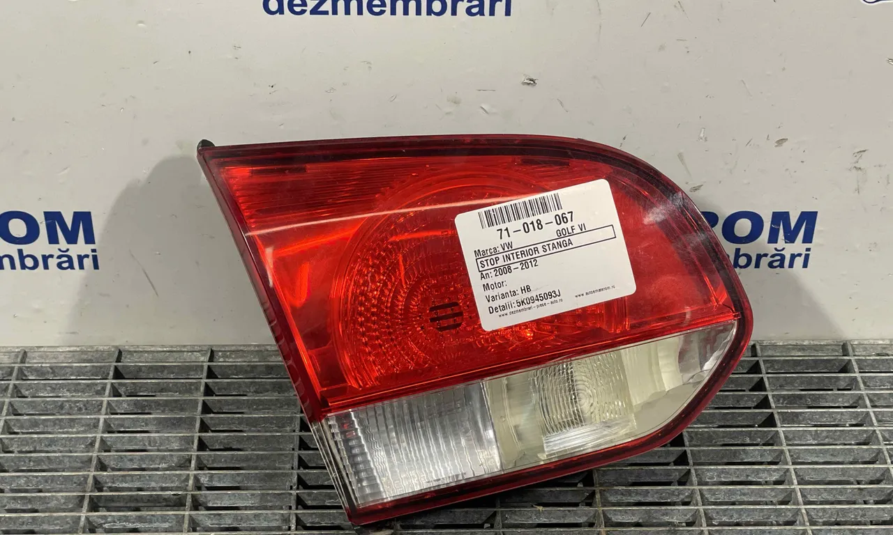 STOP INTERIOR STANGA VOLKSWAGEN GOLF VI 2008-2014