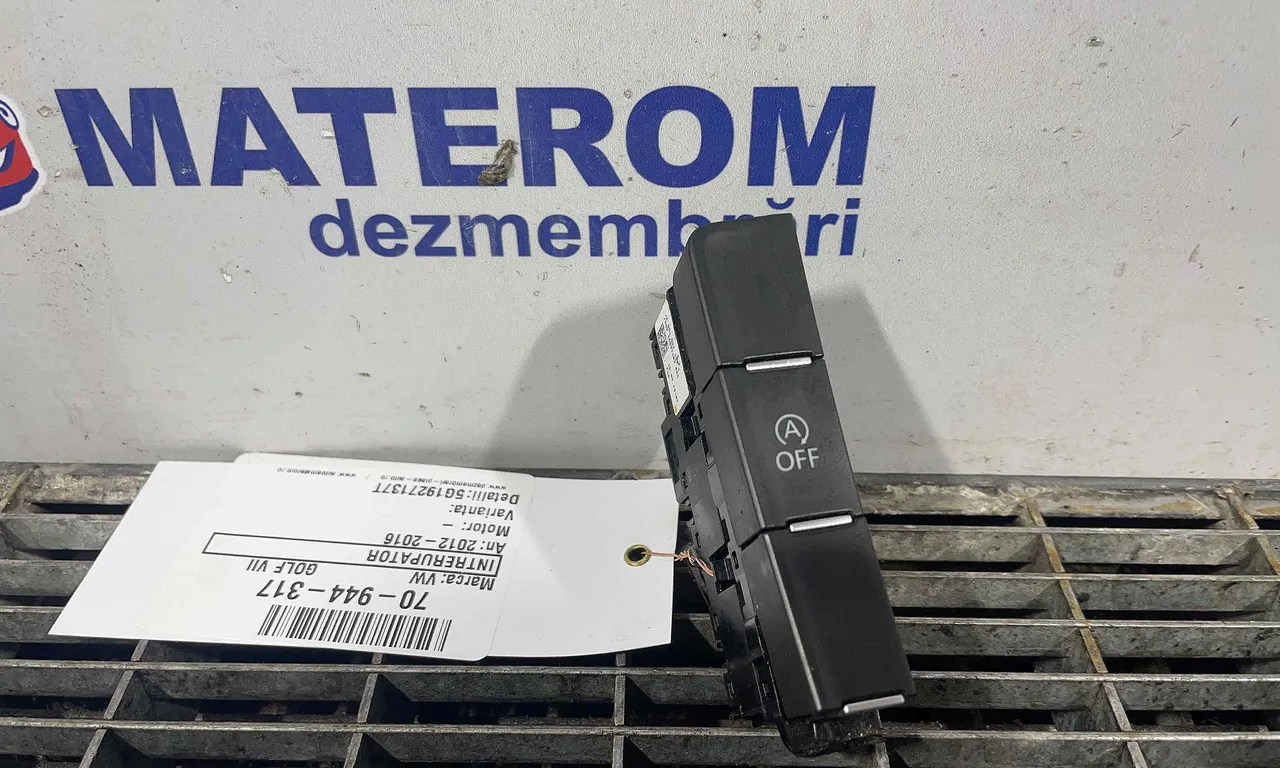 INTRERUPATOR START/STOP OFF VOLKSWAGEN GOLF VII 2012-2021
