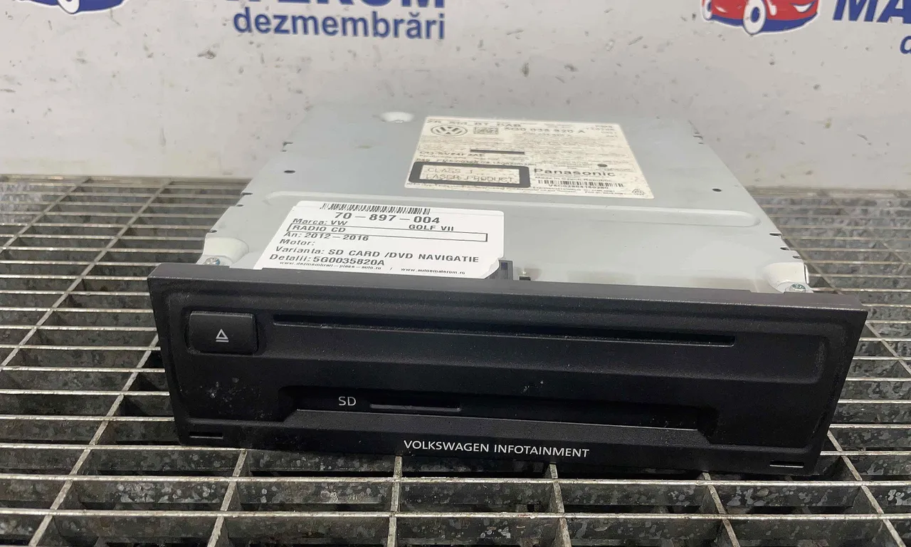 RADIO CD VOLKSWAGEN GOLF VII 2012-2021