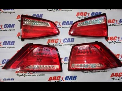 Set stopuri full LED caroserie si haion VOLKSWAGEN GOLF VII 2012-2017, vedere frontata