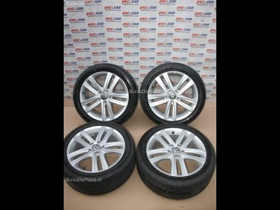 Set jante aliaj R17 VOLKSWAGEN JETTA VI 2008-2019 oe 5C0601025AN, vedere frontata