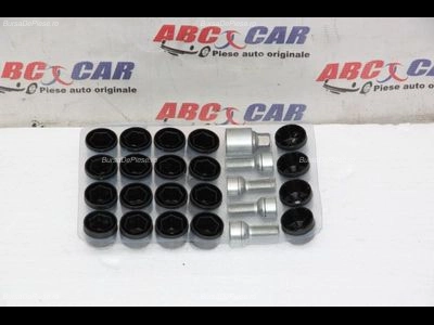Set prezoane anti-furt cu capace ornamentale VOLKSWAGEN JETTA VI 2008-2019, vedere frontata