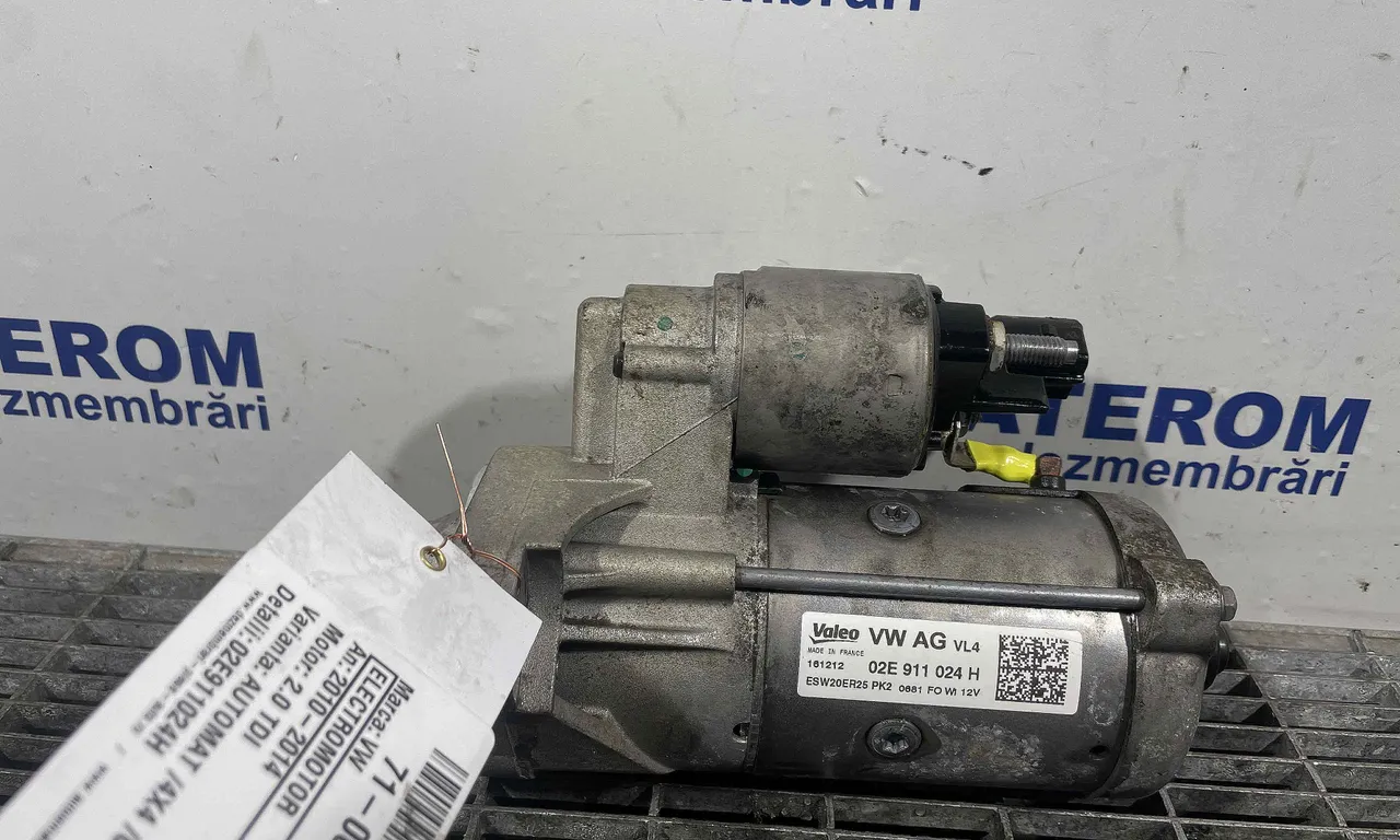 ELECTROMOTOR VOLKSWAGEN PASSAT ALLTRACK B7 2012-2014