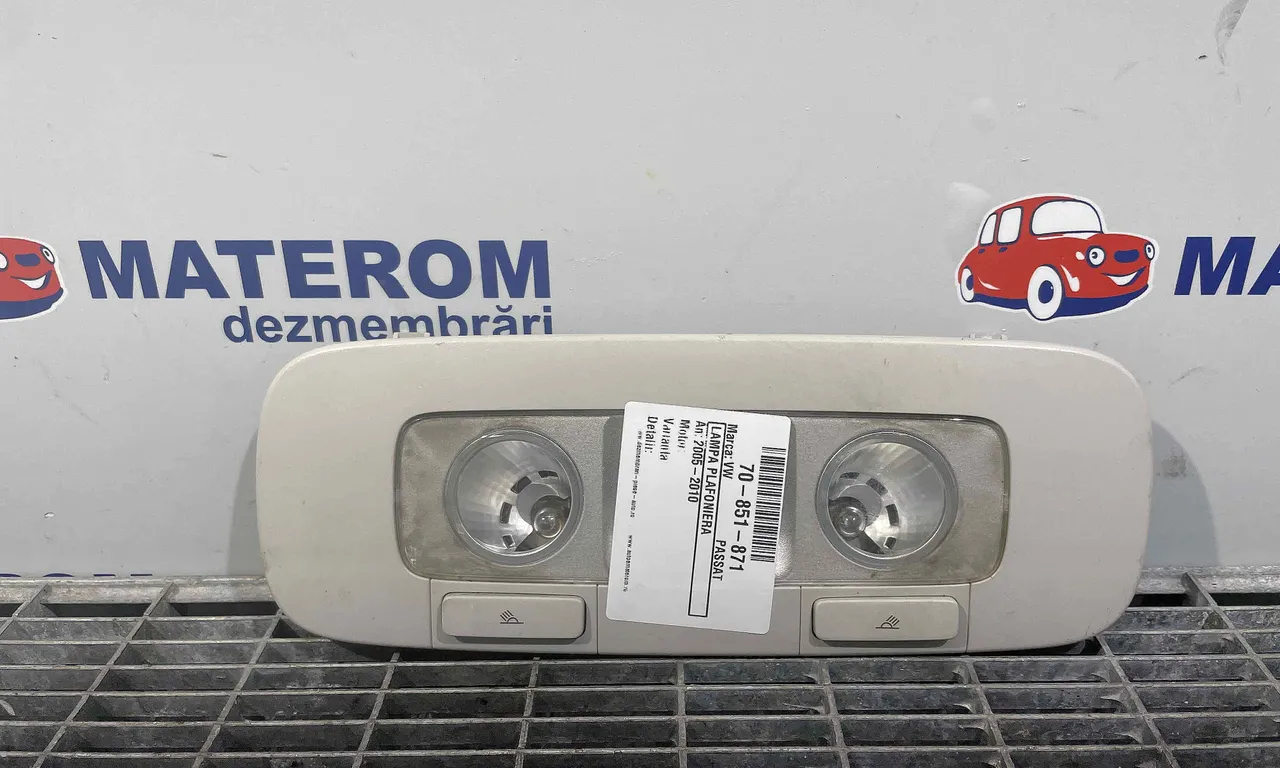 LAMPA PLAFONIERA VOLKSWAGEN PASSAT B6 2005-2011