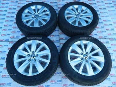 Set jante aliaj R16 VOLKSWAGEN PASSAT B6 2005-2011 oe 3AA601025AF, vedere frontata