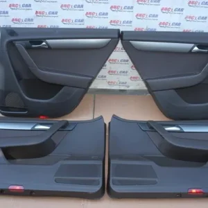 Set tapiterii usi maro inchis VOLKSWAGEN PASSAT B7 2010-2014 3AA867420, vedere frontata