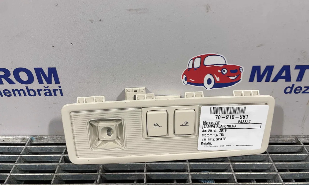 LAMPA PLAFONIERA VOLKSWAGEN PASSAT B8 2014-2019