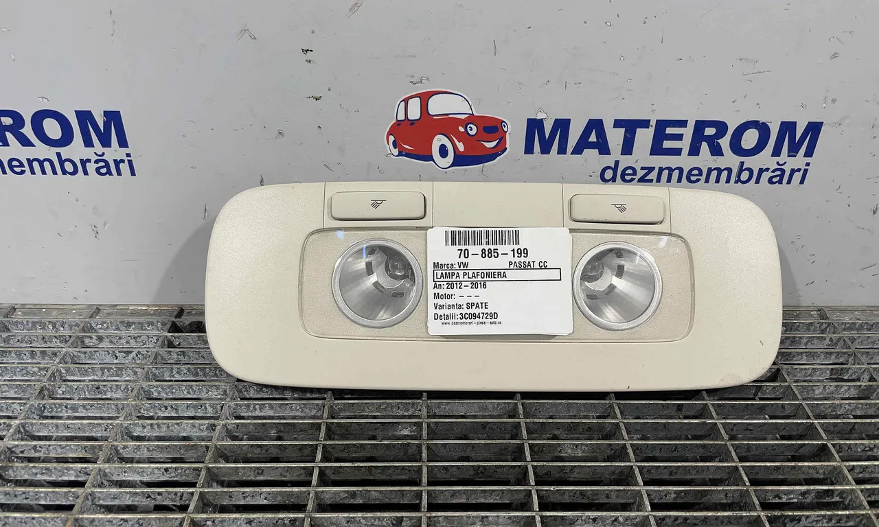 LAMPA PLAFONIERA VOLKSWAGEN PASSAT CC B7 2011-2017