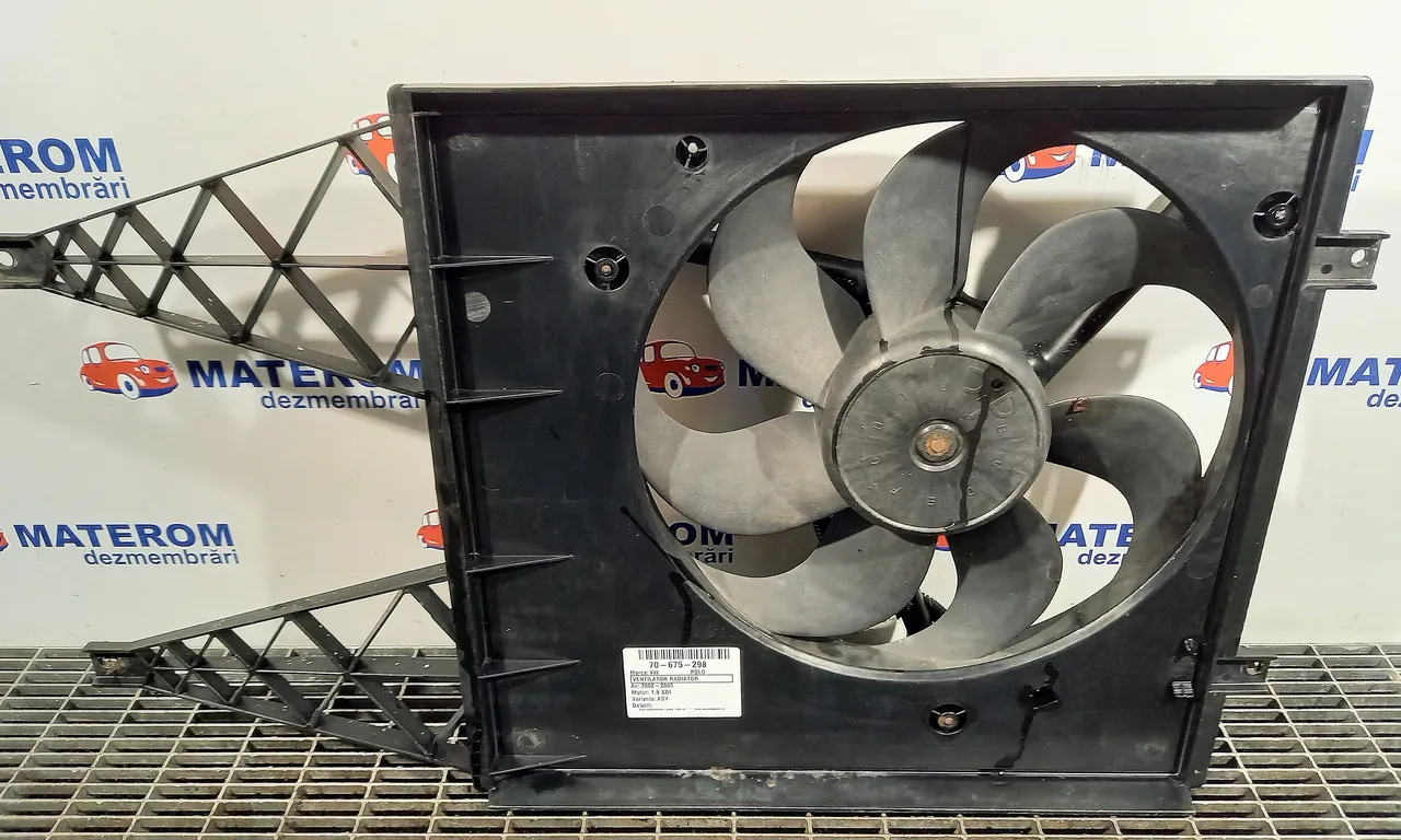 VENTILATOR RADIATOR VOLKSWAGEN POLO IV 2001-2014