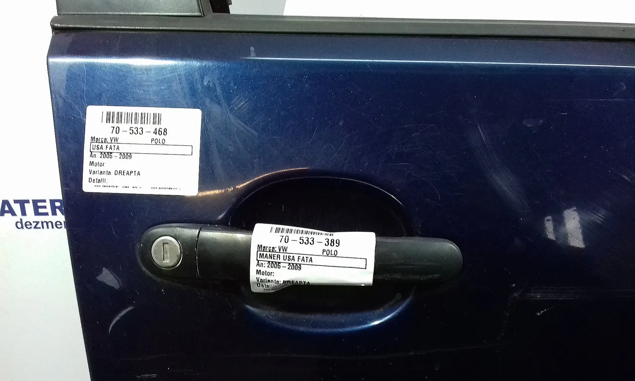 MANER USA FATA DREAPTA VOLKSWAGEN POLO IV 2002-2010