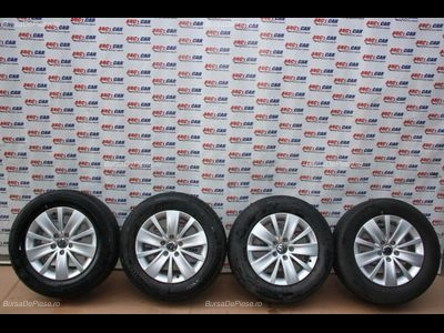 Set jante aliaj R16 VOLKSWAGEN SHARAN 2010-2022 oe 7N0601025K, vedere frontata