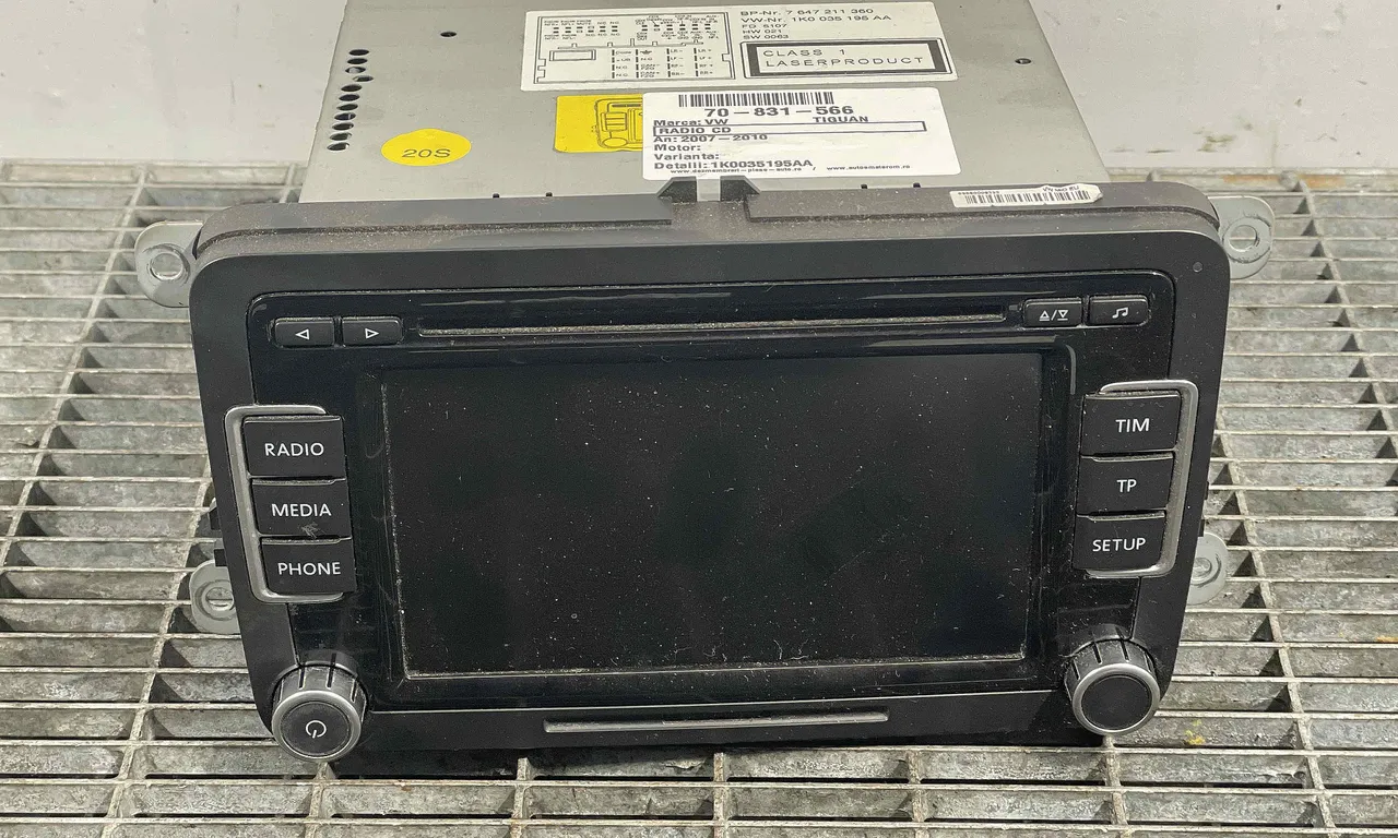 RADIO CD VOLKSWAGEN TIGUAN 2007-2018