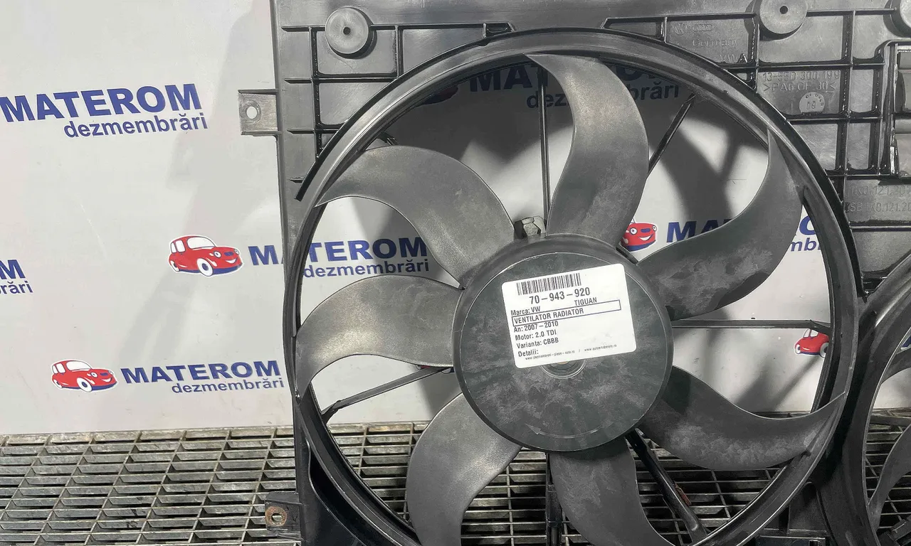 VENTILATOR RADIATOR VOLKSWAGEN TIGUAN 2007-2018