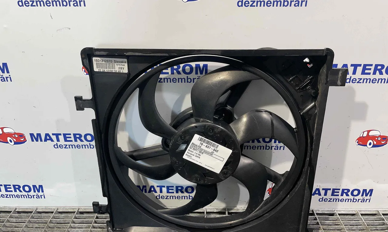VENTILATOR RADIATOR VOLKSWAGEN UP! 2011-2016