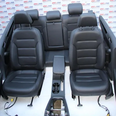 Interior din piele complet VOLKSWAGEN JETTA VI 2008-2019, vedere frontata
