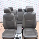 Interior din piele gri BMW X3 2010-2017, vedere frontata