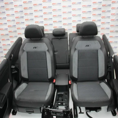 Interior din piele si textil VOLKSWAGEN T-ROC 2017-2026, vedere frontata