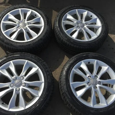 Jante cu anvelope vara NOI! AUDI A4 B7 2004-2009, vedere frontata