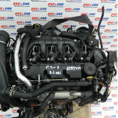Motor complet fara anexe PEUGEOT 307 2001-2012 10DYVM, vedere frontata