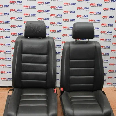 Scaune stanga-dreapta fata din piele VOLKSWAGEN TOUAREG 2002-2013, vedere frontata