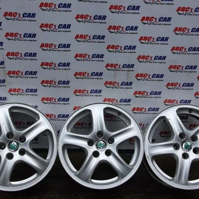 Set jante aliaj R15 SKODA OCTAVIA I 1996-2010 1U0601025, vedere frontata