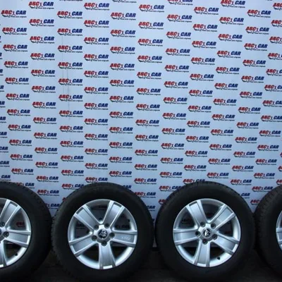 Set jante aliaj R15 SKODA OCTAVIA II 2004-2013 1Z0601025S, vedere frontata