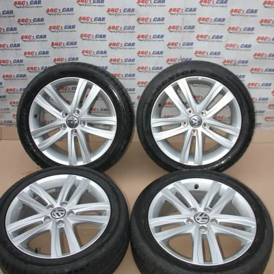 Set jante aliaj R17 VOLKSWAGEN JETTA VI 2008-2019 5C0601025AN, vedere frontata