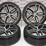 Set jante aliaj R18 SEAT LEON 2012-2021 5F0601025AB, vedere frontata