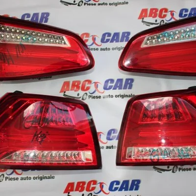 Set stopuri full LED caroserie si haion VOLKSWAGEN GOLF VII 2012-2017, vedere frontata