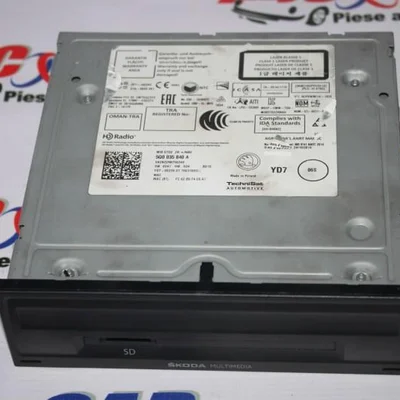 Unitate navigatie SKODA FABIA III 2014-2022 5Q0035840A, vedere frontata