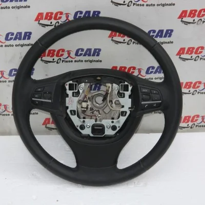 Volan din piele cu comenzi BMW 5 2009-2016, vedere frontata