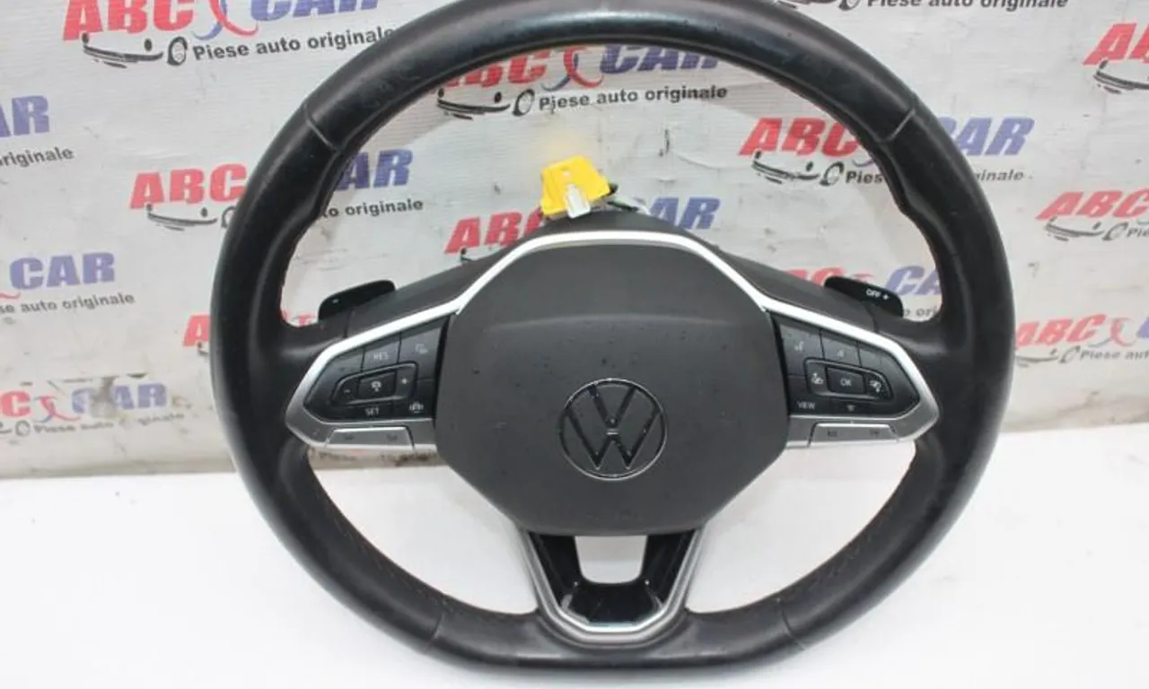 Volan din piele cu comenzi fara airbag VOLKSWAGEN T-ROC 2017-null