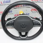 Volan din piele cu comenzi fara airbag VOLKSWAGEN T-ROC 2017-2026, vedere frontata