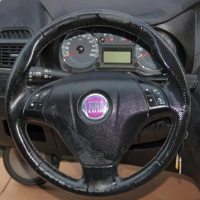 Volan din piele cu comenzi FIAT GRANDE PUNTO 2005-2026, vedere frontata