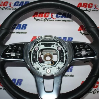 Volan din piele cu comenzi MERCEDES C-CLASS 2013-2023 A0040053699, vedere frontata
