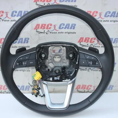 Volan din piele cu comenzi, padele AUDI Q7 2015-2026 4M8419091AJ, vedere frontata